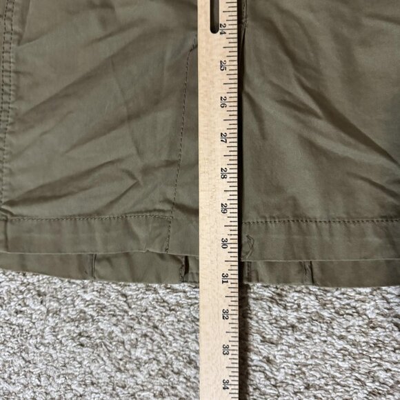 Banana Republic Jacket Womens XL Green Military Patch Utility Cotton Coat - Picture 9 of 9